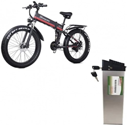 Fhdisfnsk Electric Mountain Bike Dedicated, Large Capacity 48V 12.8AH Lithium Battery, Electric Bicycle Removable Rechargeable Battery