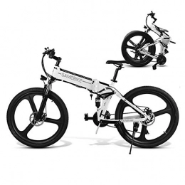 Coolautoparts Folding Electric Mountain Bike Folding Electric Bicycle, 26 Inch 350W 25km / h City / Trekking / Mountain Bikes with Aluminum Alloy 48V 10AH Lithium Battery SHIMANO 21 Speed Disc Brake LCD Meter for Men Women Adults [EU STOCK