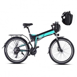 FZYE Bike FZYE 26 inch Electric Bikes, 21 speed Mountain Boost Bicycle LCD instrument Adult Bike Sports Outdoor, Green