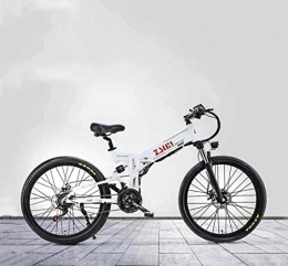 GMZTT Folding Electric Mountain Bike GMZTT Unisex Bicycle 26 Inch Adult Foldable Electric Mountain Bicycle, 48V Lithium Battery, Aluminum Alloy Multi-Link Off-Road Electric Bicycle, 21 Speed (Color : B)