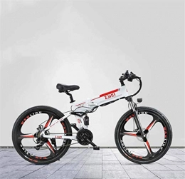 GMZTT Bike GMZTT Unisex Bicycle 26 Inch Adult Foldable Electric Mountain Bicycle, 48V Lithium Battery, With GPS Anti-Theft Positioning System Electric Bicycle, 21 Speed (Color : B)