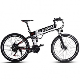 GUNAI Bike GUNAI Electric Bike, 48V 500W Moutain Bike 21 Speeds 26 Inches with Removable New Energy Lithium Battery with Rear Seat