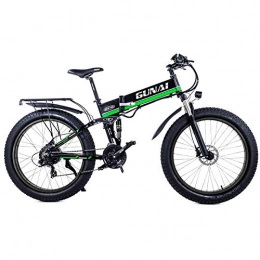 GUNAI Bike GUNAI Electric Mountain Bike 26 Inches 48V 12Ah Removable Lithium Battery Folding Fat Tire E-bike with Rear Seat