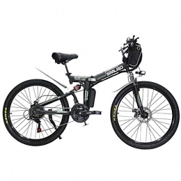 HECHEN Folding Electric Mountain Bike HECHEN Electric Folding Mountain Bike for Adult, 26 inch Wheels, 350W Mountain Trail Bike and Three Working Modes Bicycles, 21-Speed Bicycle MTB , 48V10AH