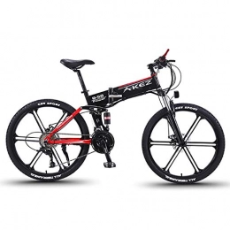 HECHEN Electric Mountain Bike with 27 Speed Gear, 26 E-bike Citybike Commuter E-Bike with 36V 8Ah Removable Lithium Battery Cycling Bicycle,Black