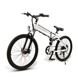 HEWEI Folding Electric Mountain Bike HEWEI Electric mountain bikes 26 inch 48 V lithium battery Aluminum alloy Adult Folding Electric mountain bike Maximum speed 32 km h LCD liquid crystal instrument A.