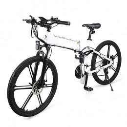 HMEI Bike HMEI 500W Electric Bike for Adults Foldable 20 MPH Mountain Electric Bike 21 Speed 48V 10. 4Ah Folding Electric Bicycle (Color : D)