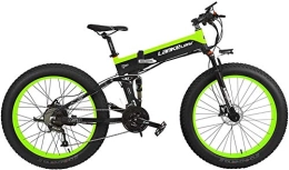 JINHH Bike JINHH 27 Speeds 1000W Folding Electric Bicycle 26 * 4.0 Fat Bike 5 PAS Hydraulic Disc Brake 48V 10Ah Removable Lithium Battery Charging