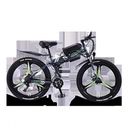 JINSUO Electric folding mountain bike 26 inch 21 speed long endurance power-assisted bicycle Electric city bike (Color : Light Grey)
