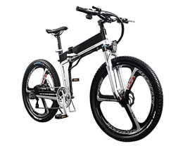 JXH Bike JXH Electric Mountain Bike 400W 26'' Folding Professional Electric Bicycle with Removable 48V 10Ah Lithium-Ion Battery 30 Speed Shifter for Adults