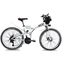 JXXU Bike JXXU Ebikes for Adults, Folding Electric Bike MTB Dirtbike, 26" 48V 10Ah 350W IP54 Waterproof Design, Easy Storage Foldable Electric Bycicles for Men (Color : A)