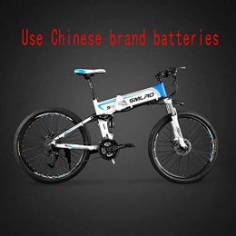 Knewss Folding Electric Mountain Bike Knewss Focus on Life 26 Inch Aluminum alloy Full Suspension Folding Frame Electric Bike Mountain E Bike-48V 10AH 500W