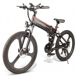 KOIJWWF Bike KOIJWWF 26"Folding Electric Mountain Bike with Removable Battery 48V 10AH City Bike Adult E-Bike, 350W Motor, 7 Speed Adjustable 25 km / h