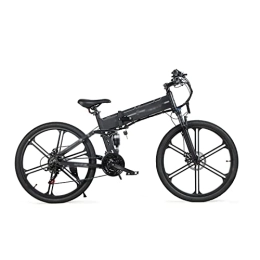 LANAZU Adult Bicycles, Electric Mountain Bikes, Foldable Electric Bicycles, Suitable for Traveling