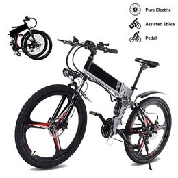 LAOHETLH Folding Electric Mountain Bike LAOHETLH Folding electric mountain bike34-inches electric bicycle 21 Speed gear E-Bike 48V 10AH Lithium-Ion Battery power supply 350W Motor Aluminum alloy adult bicycle