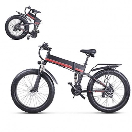 LCLLXB Folding Electric Mountain Bike LCLLXB 26in Electric Mountain Bike Removable Large Capacity Lithium-Ion Battery, Electric Bike 21 Speed Gear Three Working Modes
