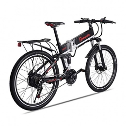 LCLLXB Folding Electric Mountain Bike LCLLXB Folding Electric Bike, 26 Inch Electric Bicycle with Dual Disc Brakes, Removable Lithium-Ion Battery, Electric bike Power Assist, 350W Brushless Gear Motor, e bike Suitable for Adults