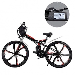 LEILEI Bike LEILEI 24 / 26 Inch Electric Mountain Bikes 21 Speed Removable Lithium Battery Mountain Electric Folding Bicycle with Hanging Bag Three Riding Modes Suitable for Men And Women
