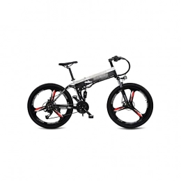 Liangsujian Electric Bike 400W48V10ah Electric Bicycle Mountain Bike Beach/Snow Bike Folding E Bike For Adult (Color : Black)