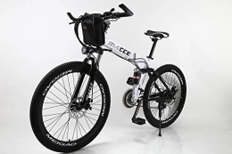 LCPP Bike Lithium Electric Mountain Bike 21-Speed Foldable Electric Boost Bike 36V / 8.10.12.16.20AH 26'' Aluminum Alloy Double Layer 40 Spoke Ring, 36V16AH / 60KM