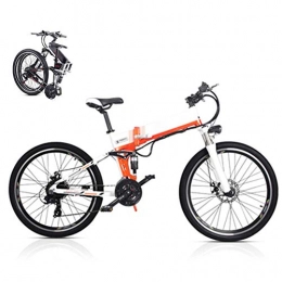 LJYY Folding Electric Mountain Bike LJYY Folding Electric Mountain Bike for Adults, 26Inch E-bike for Adult, 48V 350W 21 Speed Ebike Removable Lithium Battery Travel Assisted Electric Bike Fat Tire Fold up Bike MAX 40KM / H