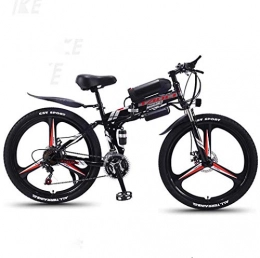 LLLKKK Electric Bike, 26" Mountain Bike for Adult, All Terrain 27-speed Bicycles, 36V 30KM Pure Battery Mileage Detachable Lithium Ion Battery, Smart Mountain Ebike for Adult