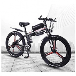 LQRYJDZ Folding Electric Mountain Bike LQRYJDZ 26'' Electric Mountain Bike with Removable Large Capacity Lithium-Ion Battery (36V 10AH), Electric Bike 21 / 27 Speed Gear (Color : Red, Size : 27 speed)