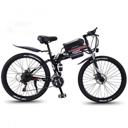 LQRYJDZ Folding Electric Mountain Bike LQRYJDZ 26'' Folding Electric Mountain Bike with Removable Large Capacity Lithium-Ion Battery 36V 8AH, Electric Bike 21 / 27 Speed Gear and Three Working Modes (Color : Red, Size : 21 speed)