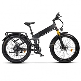 LWL Folding Electric Mountain Bike LWL Electric Bikes for Adults Foldable Electric Bike Fat Tire 750w Ebike 26 * 4.0inch Fat Tire Folding Electric Bike for Adults 48v 14ah Lithium Battery Full Suspension Electric Bicycle