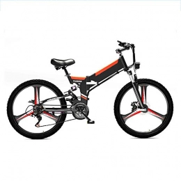 LZMXMYS Bike LZMXMYS electric bike, 24" Electric Bike, Folding Electric Mountain Bike with Super Lightweight Aluminum Alloy, Electric Bicycle, Premium Full Suspension And 21 Speed Gears, 350 Motor, Lithium Battery