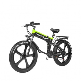 LZMXMYS Bike LZMXMYS electric bike, 26 Inch Fat Tire Electric Bike 48V 1000W Motor Snow Electric Bicycle With Mountain Electric Bicycle Pedal Assist Lithium Battery Hydraulic Disc Brake (Color : Green)