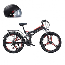 LZMXMYS Bike LZMXMYS electric bike, Electric Bike Electric Mountain Bike 300W Ebike 26'' Electric Bicycle, 25Km / H Adults Ebike with Removable 10Ah Battery, Professional 21 Speed Gears (Color : Black)