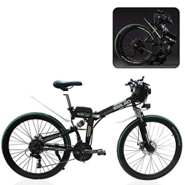 MIRC Electric mountain bike, folding electric bicycle, adult folding lithium battery electric mountain bike, adult folding mountain travel assist electric bicycle