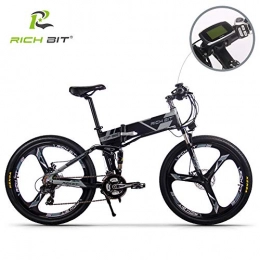 SBX Bike Mountain e-Bike RT860 26 inch Cruiser Bicycle 250W 36V Lithium Battery Front and Rear Mud Guards, Electric Commute Bike Smart LCD Screen