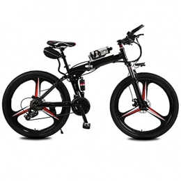 QTQZ Folding Electric Mountain Bike Multi-purpose Adult 26 In Folding Electric Bike 21 Speed 36V 6.8A Lithium Battery Electric Mountain Bicycle Power-Saving Portable Comfortable Multiple Shock Absorption Assisted Riding Endurance 20-25