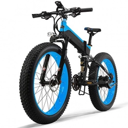 N / A Mall Electric Bicycle Electric Mountain Bike with Suspension Fork Powerful Motor Long-lasting Lithium Battery and Wide Range Fat Bike 13ah Power Electric Bicycle Led Bike Light Gear,Ye.