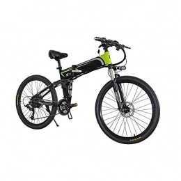 N / A Folding Electric Mountain Bike N / A Mall Mens Mountain Bike Ebikes All Terrain with Lcd Display Folding Electronic Bicycle 1000w 7 Speed 48v 14ah Batttery 26 * 4 Inch Electric Bike Full Suspension for Men Adult, Blue, Green