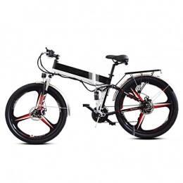 NYPB Folding Electric Mountain Bike NYPB 26 Inch Electric Bike, Motor 350W, 48V 10.4Ah Rechargeable Lithium Battery, withSeatLCDDisplayScreen Foldable E Bikes for Adults Fitness City Commuting, 350W Black B, 48V10.4AH