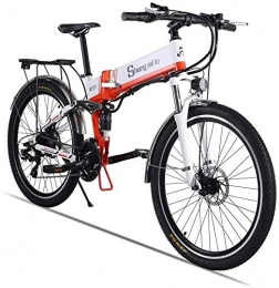 Oulida Bike Oulida Electric bicycle, Electric bicycle - the foldable portable electric bicycles, to the suspension before work and leisure, neutral assisted bicycle pedal, 350W / 48V (orange (500W)) woo