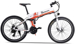 Oulida Folding Electric Mountain Bike Oulida Electric bicycle, Electric Mountainbike 26 inch 500 watt electric bicycle 48 V 12.8 Ah woo (Color : 500W(battery include), Size : -)