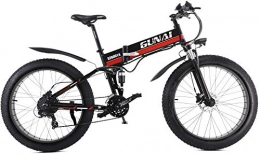 Oulida Folding Electric Mountain Bike Oulida Electric bicycle, Electric snow bike 48V 1000W 26 inch thick electric bicycle tire, and a rear seat with a movable suspension of lithium batteries woo (Color : -, Size : -)