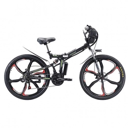 Pc-Glq Bike Pc-Glq 26'' Folding Electric Mountain Bike, Electric Bike with 48V 8Ah / 13AH / 20AH Lithium-Ion Battery, Premium Full Suspension And 21 Speed Gears, 350W Motor, 13A