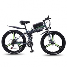 Qinmo Folding Electric Mountain Bike Qinmo Electric Bikes for Adult, Magnesium Alloy Ebikes Bicycles, 26" 36V 350W Removable Lithium-Ion Battery Bicycle, for Outdoor Cycling Travel Work Out (Color : 27 speed, Size : 10ah)