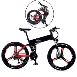 QYL Bike QYL Electric Mountain Bike Fat Tire Bikes 27 Speeds E-Bikes for Adults with 13Ah Battery, Lithium Battery Hydraulic Disc Brakes, Black