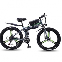QYL Folding Electric Mountain Bike QYL Folding Electric Bikes for Adults, Magnesium Alloy Ebikes Bicycles All Terrain 350W 6V 8 / 10 / 13AH Commute Ebike for Mens, A, 13ah