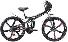 RDJM Folding Electric Mountain Bike RDJM Ebikes, 26'' Folding Electric Mountain Bike, Electric Bike with 48V 8Ah / 13AH / 20AH Lithium-Ion Battery, Premium Full Suspension And 21 Speed Gears, 350W Motor, 8AH (Size : 13A)