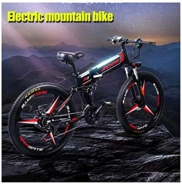 RDJM Bike RDJM Ebikes, 350W Adults Folden Electric Bike 48V 10.4Ah Battery With Removable Lithium Battery Electric Bicycle Beach Snow Ebike Electric Mountain Bicycle(black) (Color : Black)