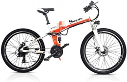 RDJM Bike RDJM Ebikes, Electric Mountain Bike Foldable, 48V Eletric Bike for Adults Folding Bikes Fat Tire Bikes Removable Lithium-Ion Battery E-Bikes Shifter Eletric Bicycle (Color : A, Size : 36V 50KM)