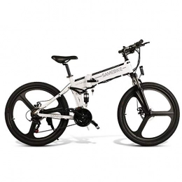 Ritapreaty Folding Electric Mountain Bike Ritapreaty SAMEBIKE 26-inch Folding Electric Mountain Bike, Aluminum Alloy 21-level Shift Assisted 48V Lithium Battery Moped Dual Disc Brake Shock-absorbing Motorcycle