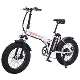 Shengmilo Bike Shengmilo MX20 Electric Bicycle, Folding Electric Bicycle, Fat Tire Ebike, 48V 15AH, 500W (Black) (Blcak) (White) (White)